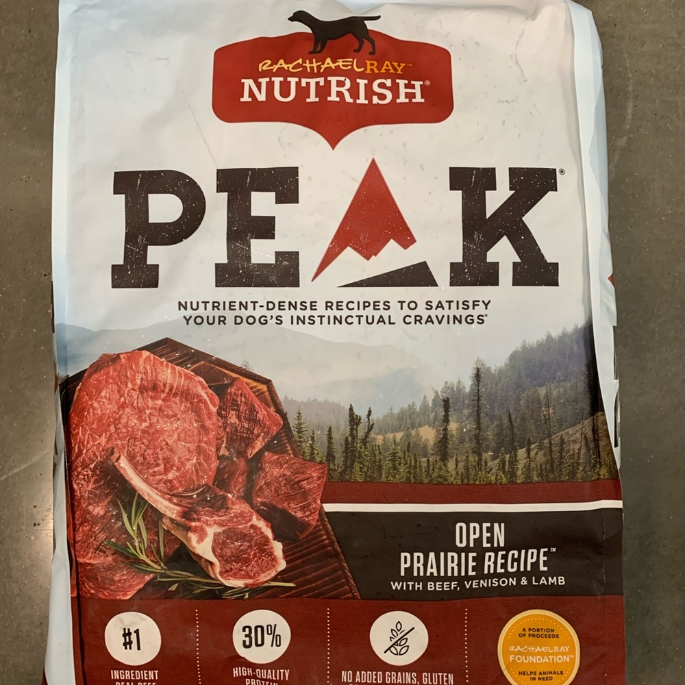 23LB of Rachael Ray Peak dog food